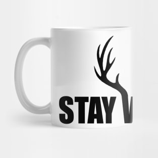 stay wild black antler wildlife Mug